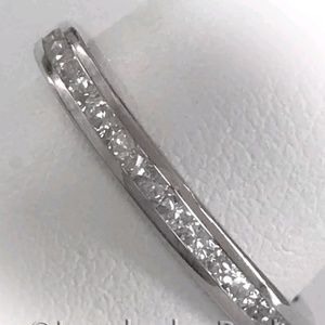 14k solid white gold bans size 7